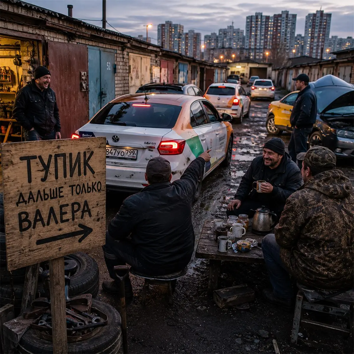 Мы в гаражах поставили табличку «Тупик», а навигатор решил, что это новый район