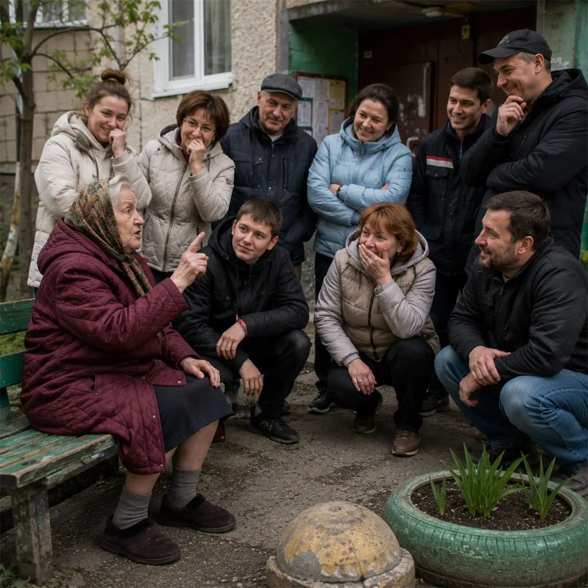 Бабушка ругалась из-за лавочки