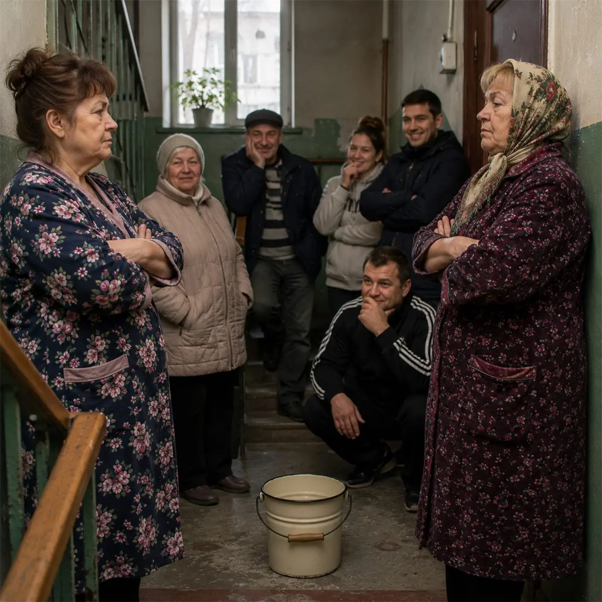 Две соседки и одно ведро